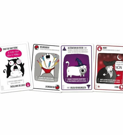 Exploding Kittens Festive Edition card game by Asmodee, colorful illustrated deck for fun family game night.
