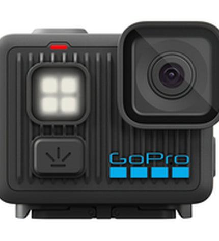 Black GoPro CHDHF-132-EU digital camera for photography and video recording, featuring compact design and electronic features.