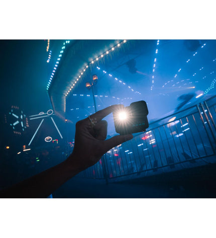 GoPro CHDHF-132-EU digital camera in black, compact electronic device for photography and video recording.