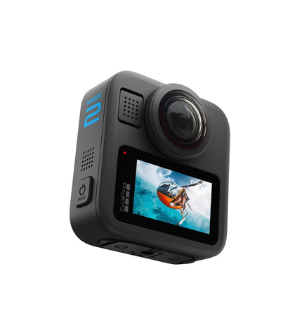 GoPro CHDHZ-311-RW digital camera in black, compact electronic device for photography and videography with lens and controls visible