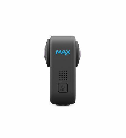 Black GoPro CHDHZ-203-RW digital camera for photography and videography, showing front view with lens and branding.