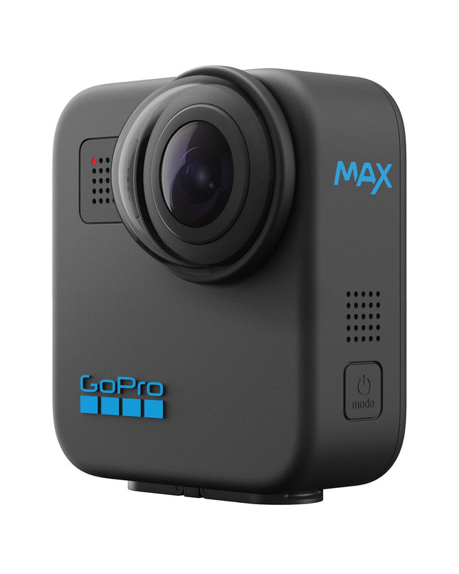 Black GoPro CHDHZ-203-RW digital camera for photography and videography, showcasing its compact design and lens.