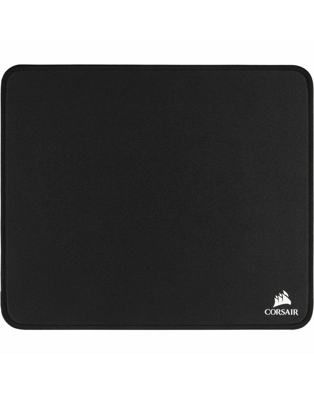 Corsair MM350 black gaming mat for electronics and plug & play game consoles, featuring a textured surface for enhanced control.