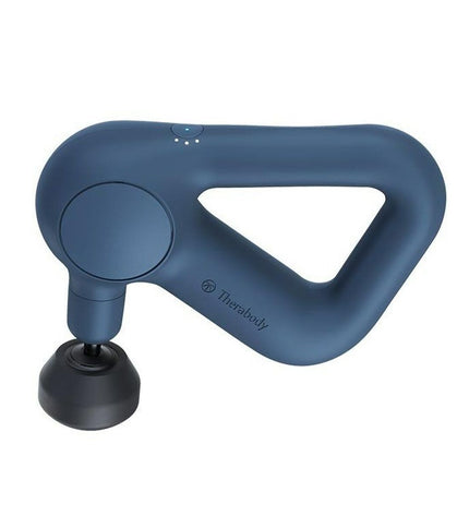 Therabody Theragun Relief electric hand massager for health and wellness, showing the device with ergonomic design and control buttons
