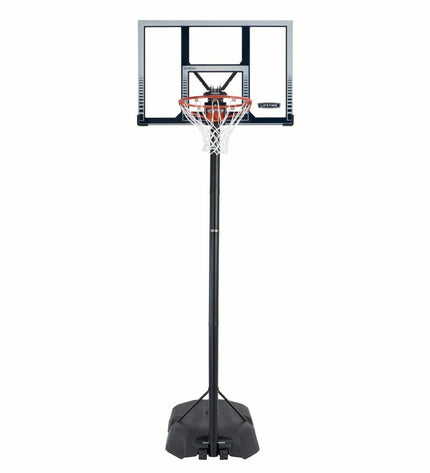 Lifetime basketball hoop with a 305 cm backboard, designed for outdoor sports and basketball practice.