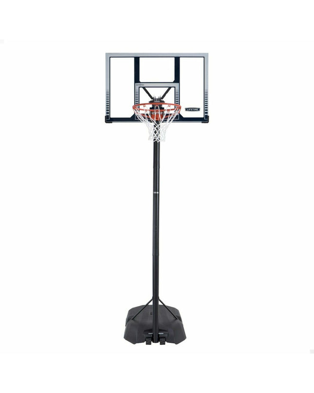 Lifetime basketball hoop with a 305 cm backboard, designed for outdoor sports and basketball practice.