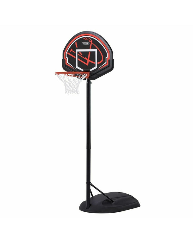 Lifetime basketball hoop for outdoor use with a 222 cm backboard, ideal for sports and outdoor basketball games.