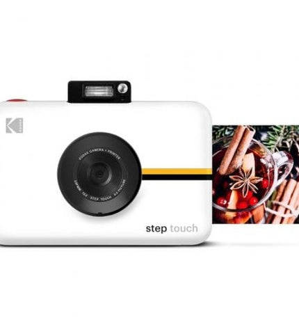 Kodak RODITC20W digital camera showing front view with LCD screen and control buttons, designed for photography and videography.