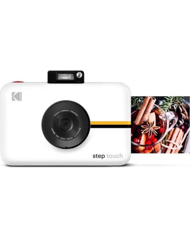 Kodak RODITC20W digital camera showing front view with LCD screen and control buttons, designed for photography and videography.