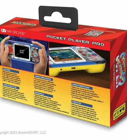 My Arcade portable retro game computer with colorful buttons and screen, designed for playing classic electronic games.