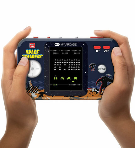 My Arcade portable game computer with retro game console design, electronic toy for playing classic arcade games.