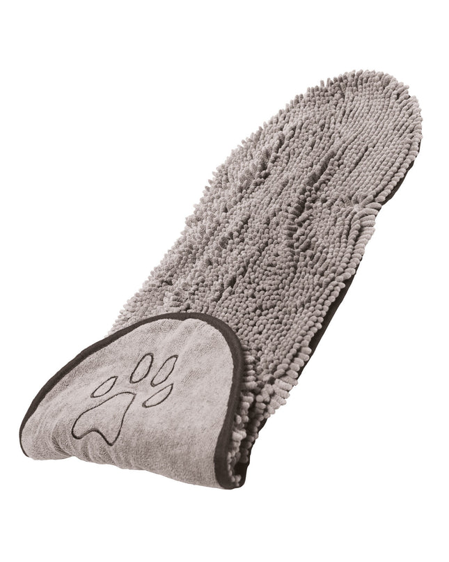 Dog Gone Smart Dog Towels Shammy in gray, 33 x 79 cm, soft absorbent pet cleaning towel for dogs.