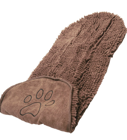 Dog Gone Smart Shammy handdoek voor honden, Bruin, 33 x 79 cm, absorberend en zacht voor huisdieren.