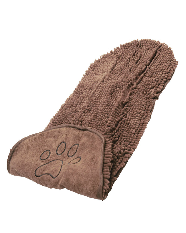 Dog Gone Smart Shammy handdoek voor honden, Bruin, 33 x 79 cm, absorberend en zacht voor huisdieren.