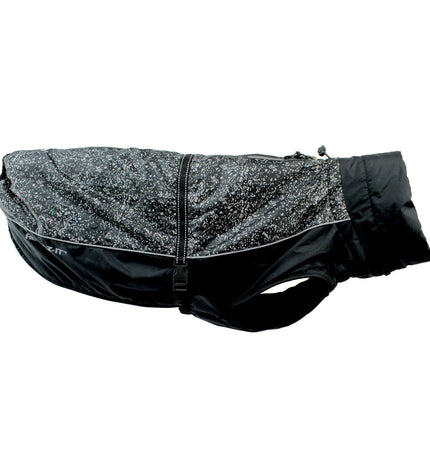 Black Dog Gone Smart dog jacket for small dogs, 30 cm, featuring durable, water-resistant fabric and comfortable fit.