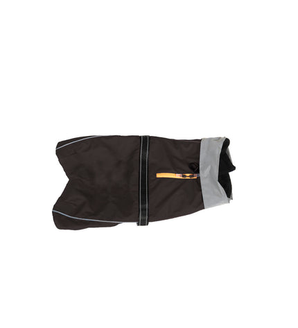 Black Dog Gone Smart dog raincoat for dogs, 60 cm, waterproof dog rain jacket with adjustable straps, outdoor pet apparel.