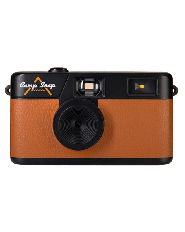 Camp Snap Digitale Camera Camp Snap CS-V105-BR-WW in zwart, compact electronic camera with lens and control buttons visible