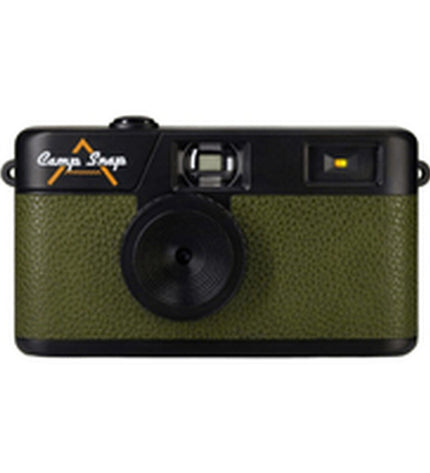Camp Snap Digitale Camera Camp Snap CS-V105-GR-WW Olijf, compact electronic camera with green and white design, suitable for photography.