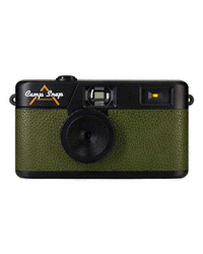 Camp Snap Digitale Camera Camp Snap CS-V105-GR-WW Olijf, compact electronic camera with green and white design, suitable for photography.
