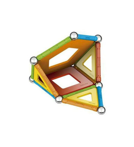 Geomag Supercolor Panels magnetic building toy set with 35 colorful panels, designed for creative construction and play.