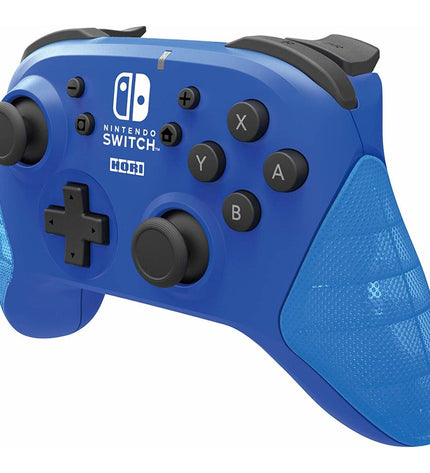 HORI gaming remote control for plug-and-play consoles, featuring buttons and ergonomic design for easy gaming experience.