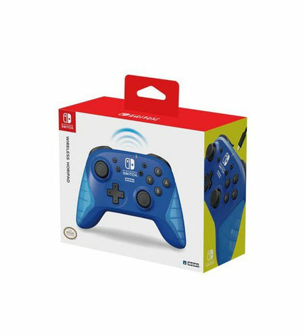 HORI gaming remote control for plug-and-play consoles, black electronic controller with buttons and ergonomic design.