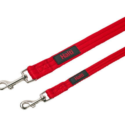Red Company of Animals dog training band, durable nylon leash with metal clip for controlling and training dogs.