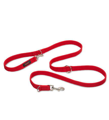 Red training band for dogs by Company of Animals, durable nylon leash with handle for control during walks.