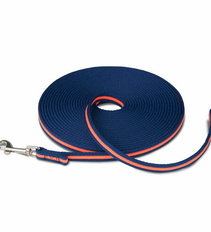Blue Coachi 10m dog training resistance band, durable and flexible for effective canine training sessions.