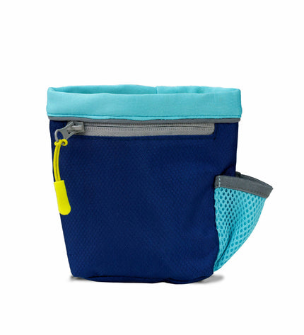 Blue Coachi dog training and treat pouch with adjustable strap and multiple compartments for dog training essentials.