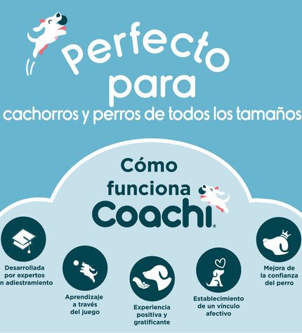 Coachi Alleshouder Train & Treat Koraal for dogs, a colorful dog training accessory with a coral-colored design.