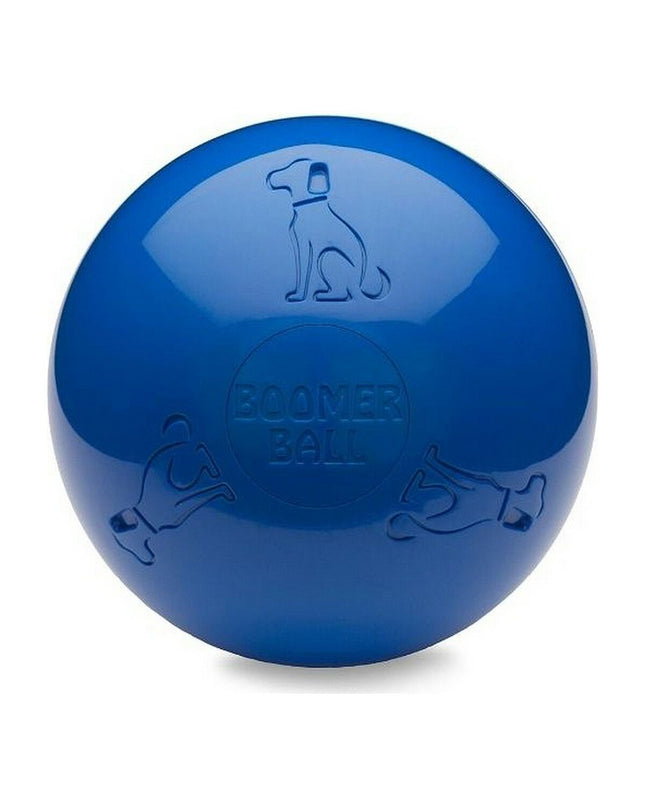 Company of Animals Boomer dog toy in blue, 150mm, durable rubber dog toy for active pets.