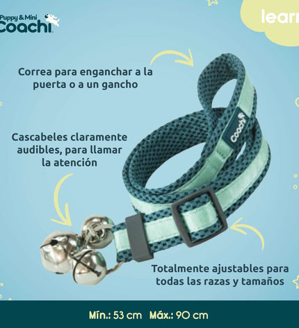 Coachi Hondentuigje, comfortabele en verstelbare hondenharnas in zwart met zachte padding voor veiligheid en comfort.