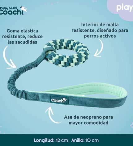 Coachi Hondentuigje for dogs, adjustable black harness with reflective details, comfortable fit, and secure leash attachment.