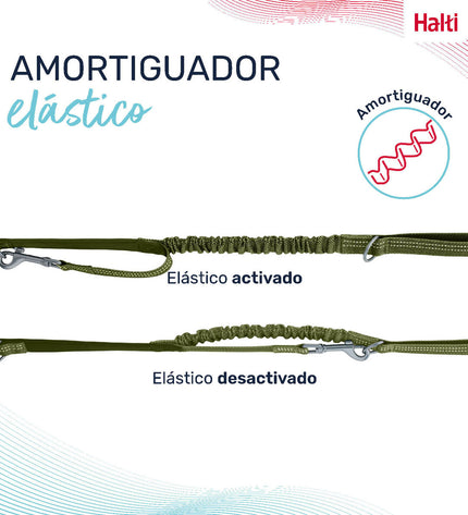 Company of Animals Groen hondenriem, Dierproducten voor honden, stevige groene leash with metal clip for walking pets.