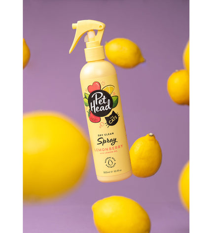 Pet Head Lemonberry Felin' Good pet conditioner for dogs, 300 ml, showing the bottle and label with lemon and berry design.
