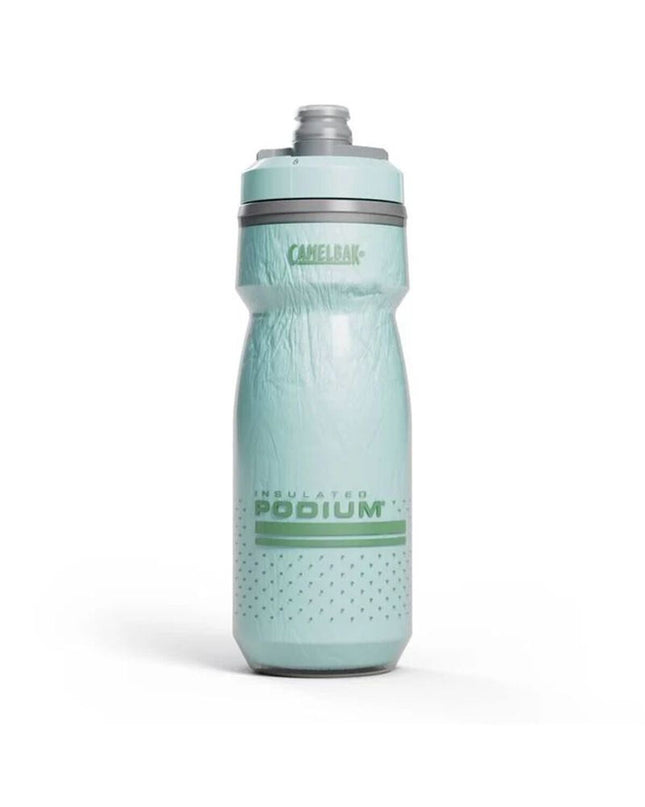 Camelbak Podium Chill blue 600ml sports water bottle for cycling, with a sleek polypropyleen design and ergonomic nozzle.