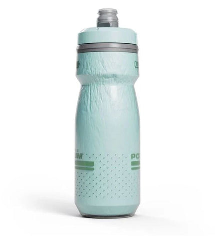 Camelbak Podium Chill 600ml blue sports water bottle made of polypropylene, designed for cycling and outdoor activities.