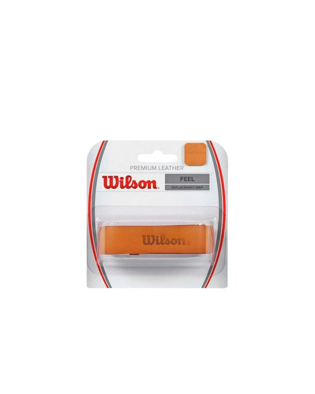 Wilson WRZ420100 paddle tennis grip in white, designed for sport and outdoor play, shown wrapped around a paddle racket.