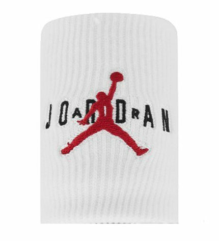 Jordan Jumpman Terry sport armband for tennis, one size, black with white Jordan logo, designed for outdoor sports and running.