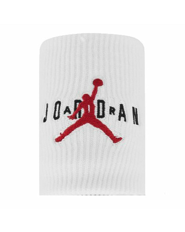 Jordan Jumpman Terry sport armband for tennis, one size, black with white Jordan logo, designed for outdoor sports and running.