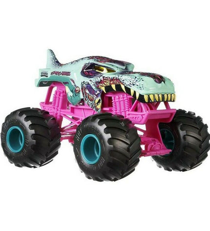 Mattel Monster Jam toy truck in 1:24 scale with detailed design, part of Mattel's vehicle toy collection.