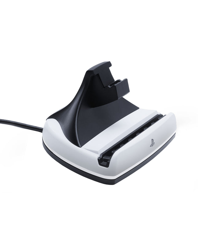 Powera plug and play gaming console charging station with multiple ports for PSPW0358-01 model, electronic gaming accessory.