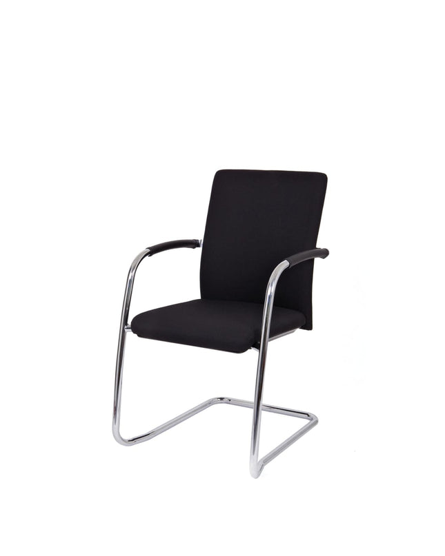 Workliving Vergaderstoel X1 - Comfort Slede Zwart