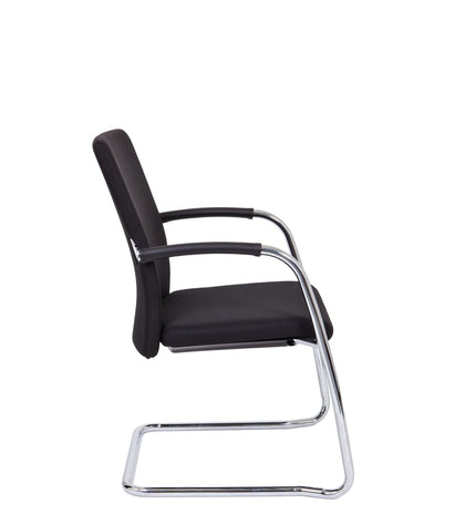 Workliving Vergaderstoel X1 - Comfort Slede Zwart