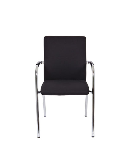 Workliving Vergaderstoel X1 - Comfort Vierpoot Zwart