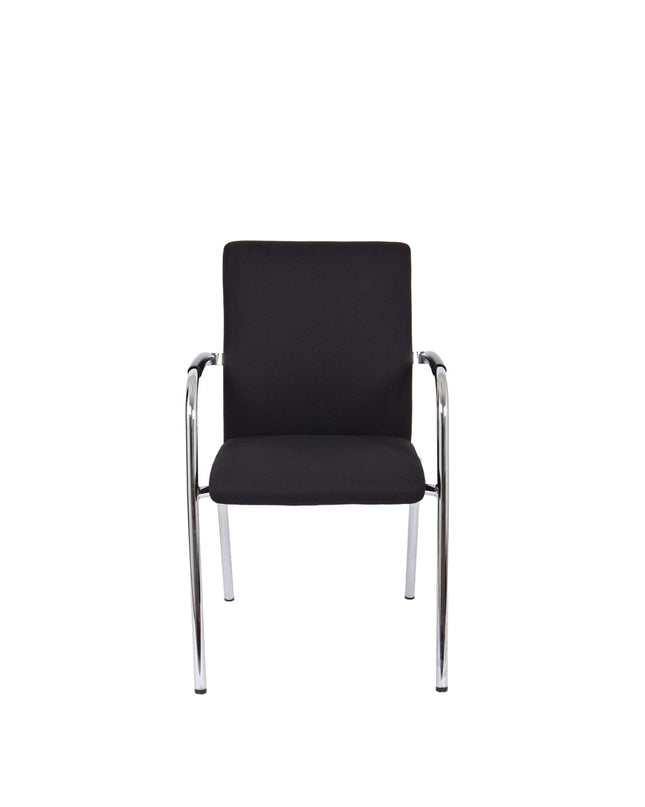 Workliving Vergaderstoel X1 - Comfort Vierpoot Zwart