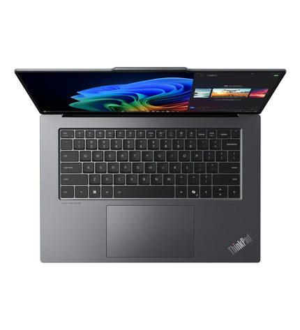 Lenovo 15.3-inch laptop with Intel Core Ultra 7 258V, 1TB SSD, QWERTY Spanish keyboard, shown from front angle.