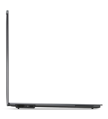 Lenovo 14-inch laptop with Intel Core Ultra 7, 32GB RAM, 1TB SSD, QWERTY Spanish keyboard, slim design, and modern screen display.