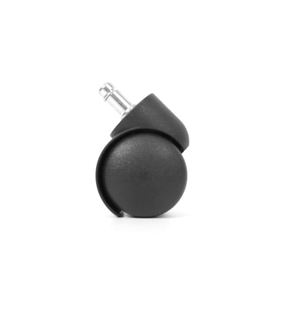 5x Workliving Office Chair Casters 11mm/50mm - Hard Wheels - Soft Floors - PP Unbraked